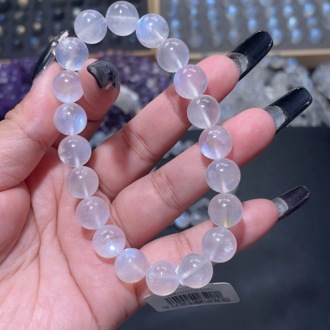 c***i手链未镶嵌长石蓝月光手链10mm+