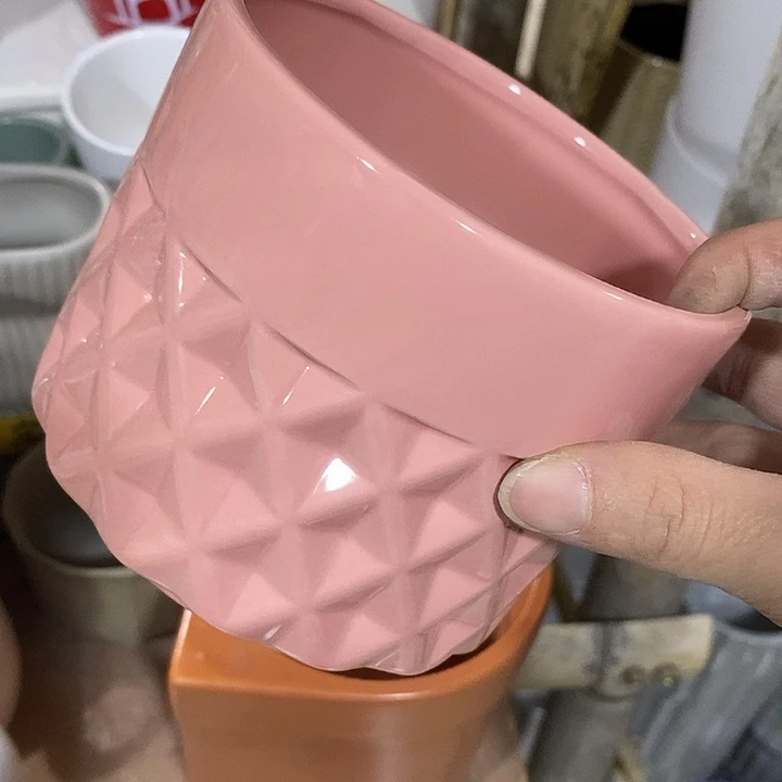 陶摆件陶盆有孔 瑕疵介意勿拍