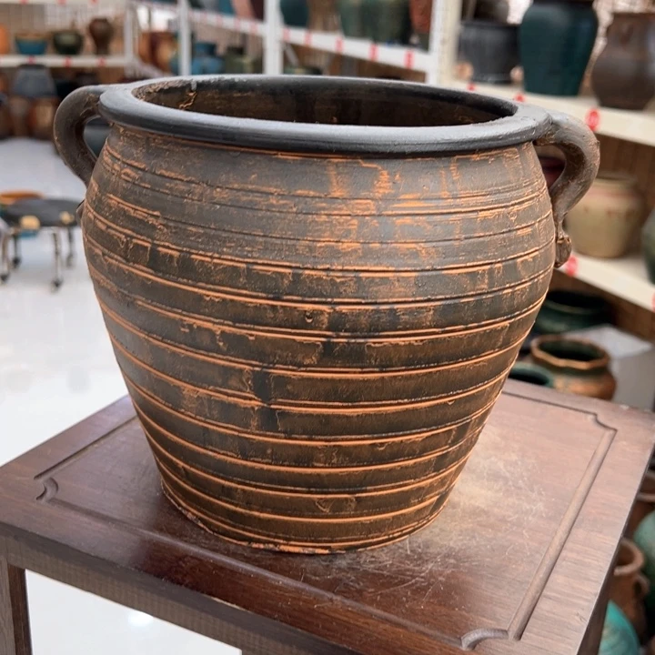 16.9-1高20口20土黄耳缸