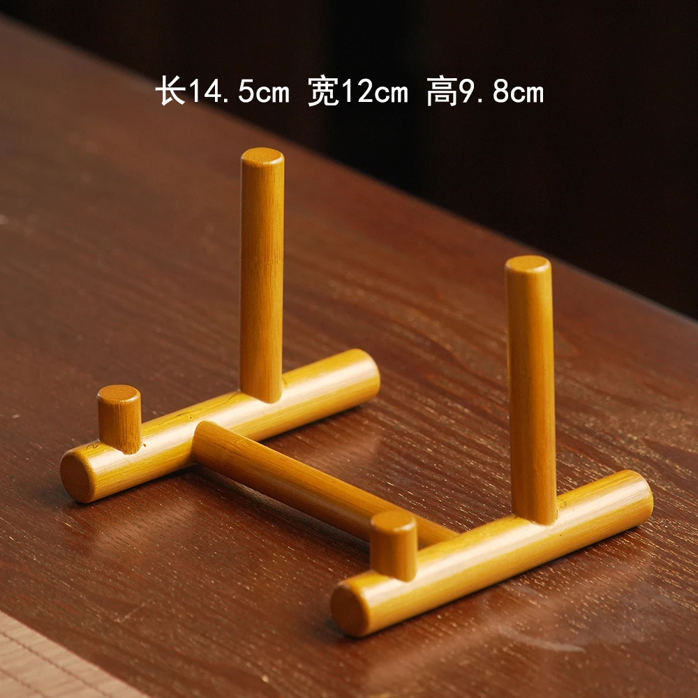 【茶饼架】楠竹竹制茶饼架展示架茶托架工艺盘陈列架简约收纳普洱架