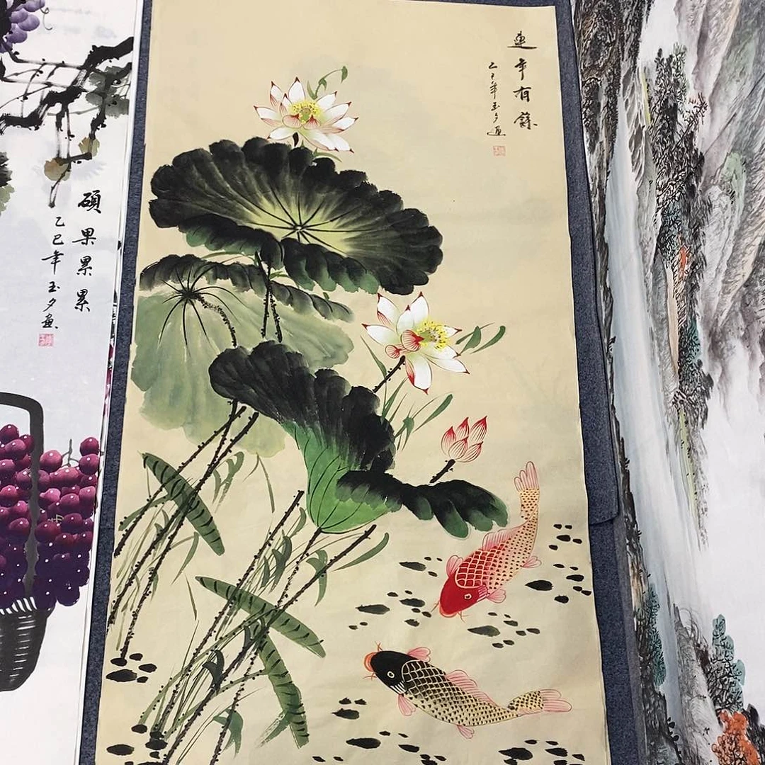 国画尺寸140✖️70四尺手绘画