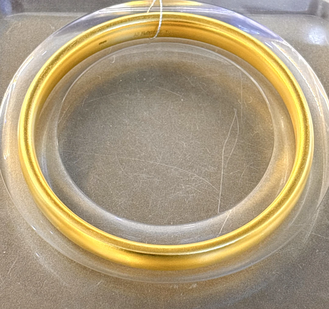 足金古法轮胎款手镯38.78g