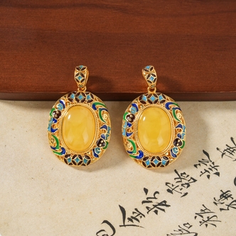 【云上叙】蜜蜡吊坠-多样性发一件-17x12mm-V0827
