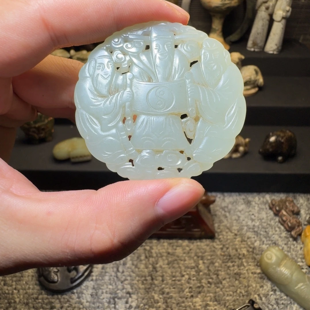 安***安和田玉（糖玉）未镶嵌挂件