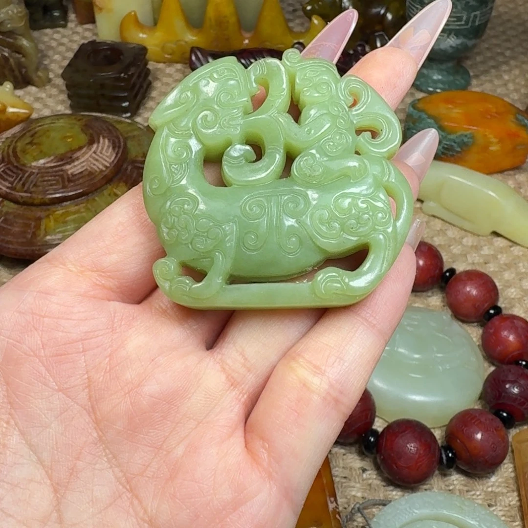 白玉菩提吊坠挂件