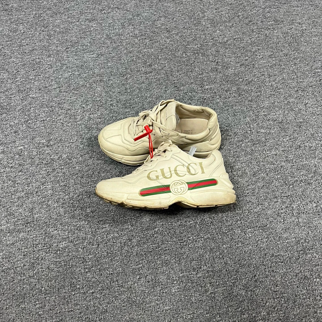 95新 AMIPARIS Gucci 古驰 腰带 红绿条纹 老爹鞋 95新 36.5码