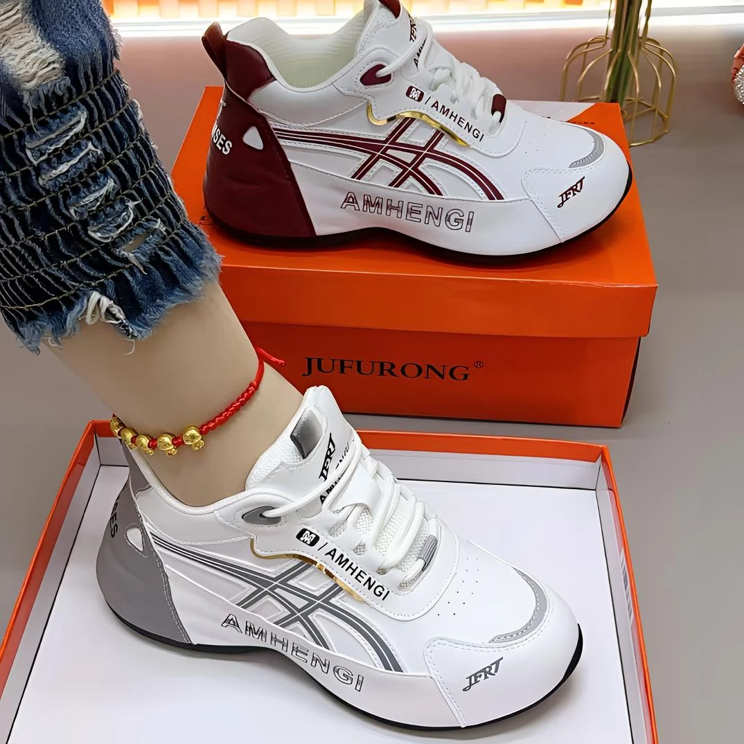 新款(皮面)男女同款休闲运动鞋潮流百搭舒适6886