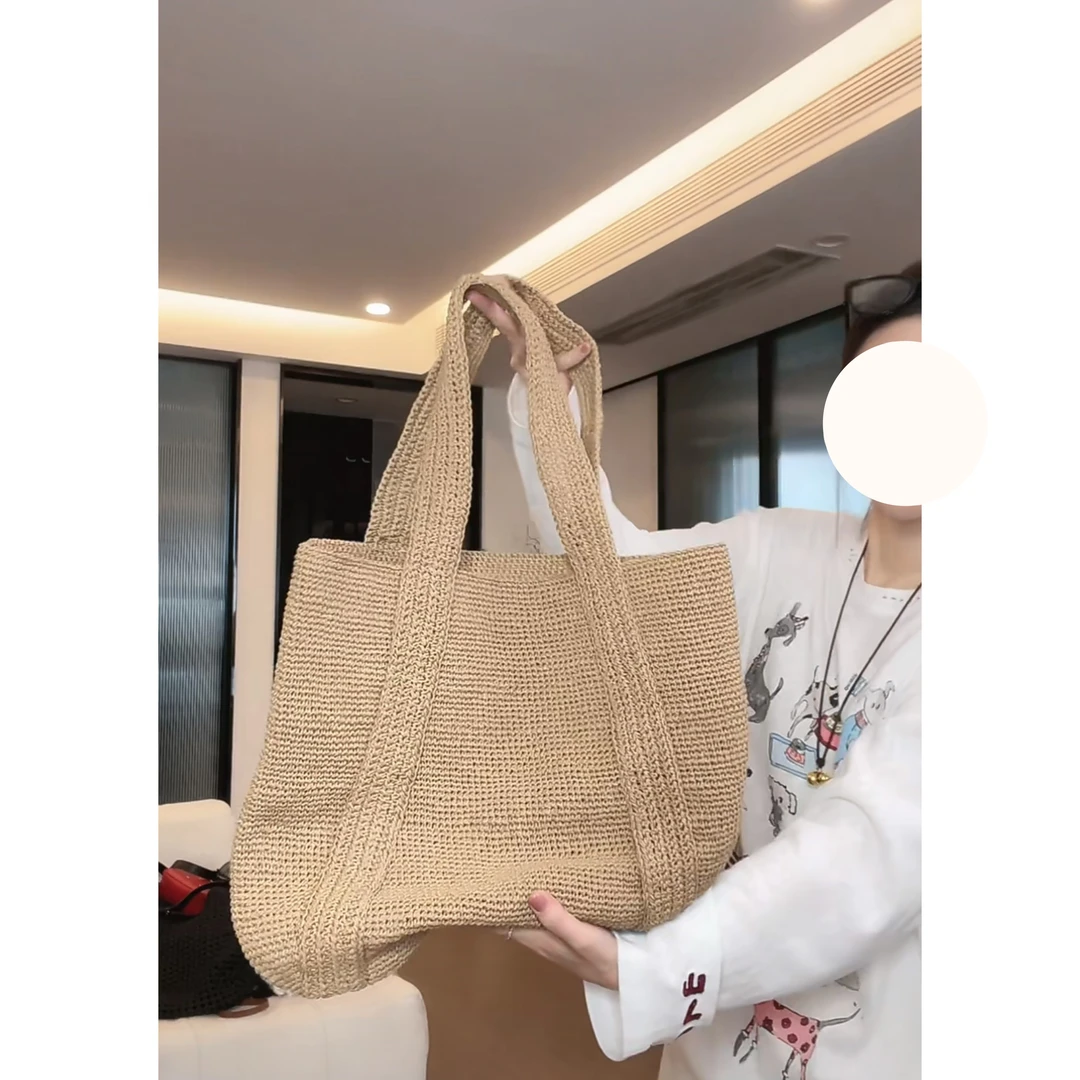 JOJO/玖了个玖 2025春夏 玖玖自留大容量编织单肩包 2504C1639