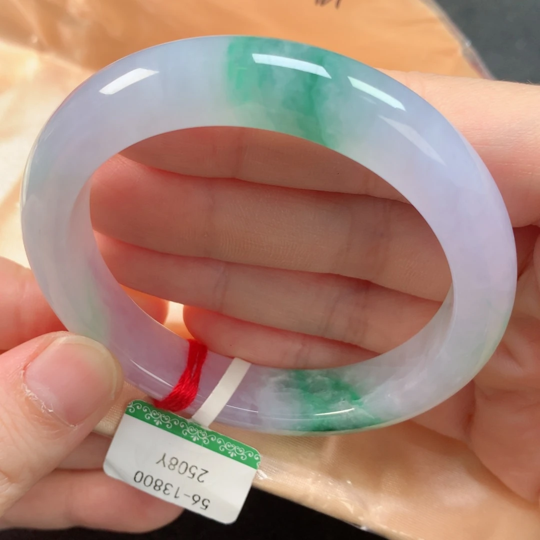 未镶嵌手镯翡翠缅甸天然翡翠手镯56