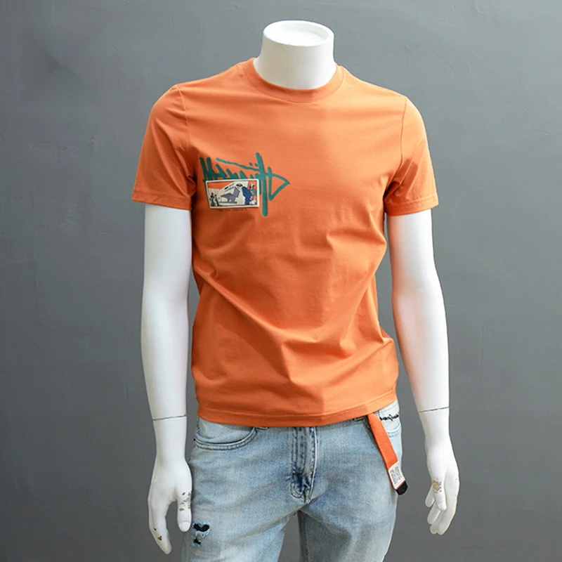 夏季新款韩版潮流宽松短袖恤男DS