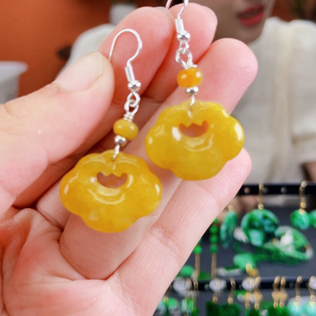 未镶嵌翡翠耳饰饰品