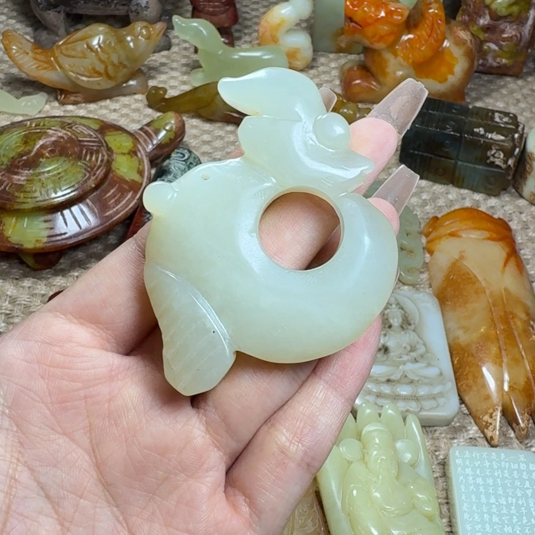 白玉菩提吊坠挂件