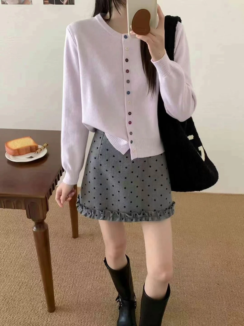 毛衣长袖短款百搭洋气