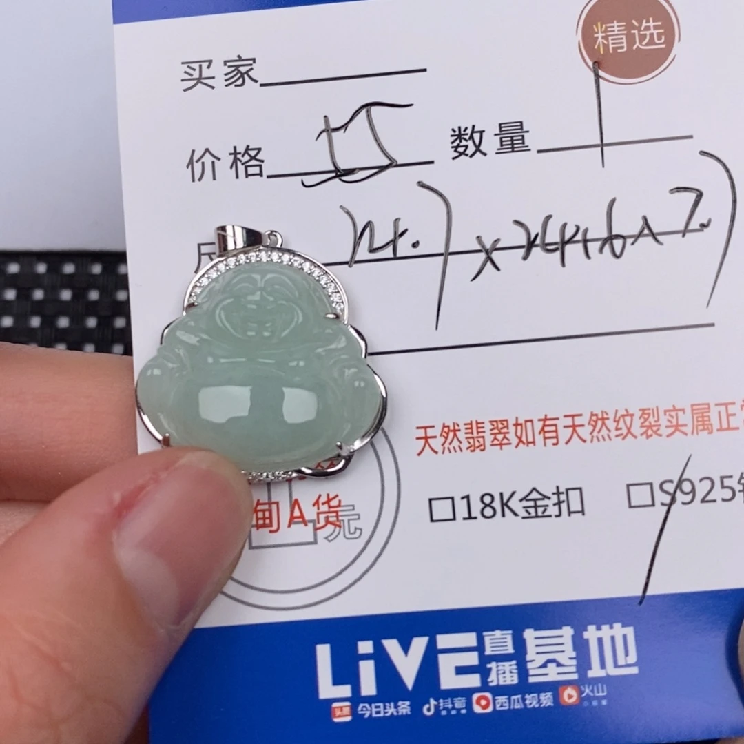 翡翠银S925镶嵌颈饰