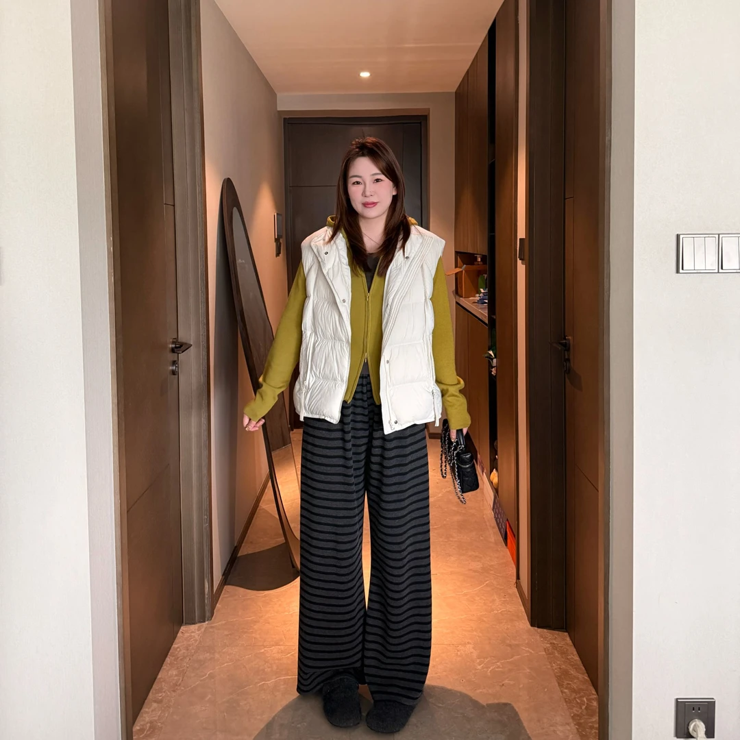 青青·STUDIO〖假两件毛衣〗秋冬显瘦拼色双头拉链带帽毛衣QQ25135