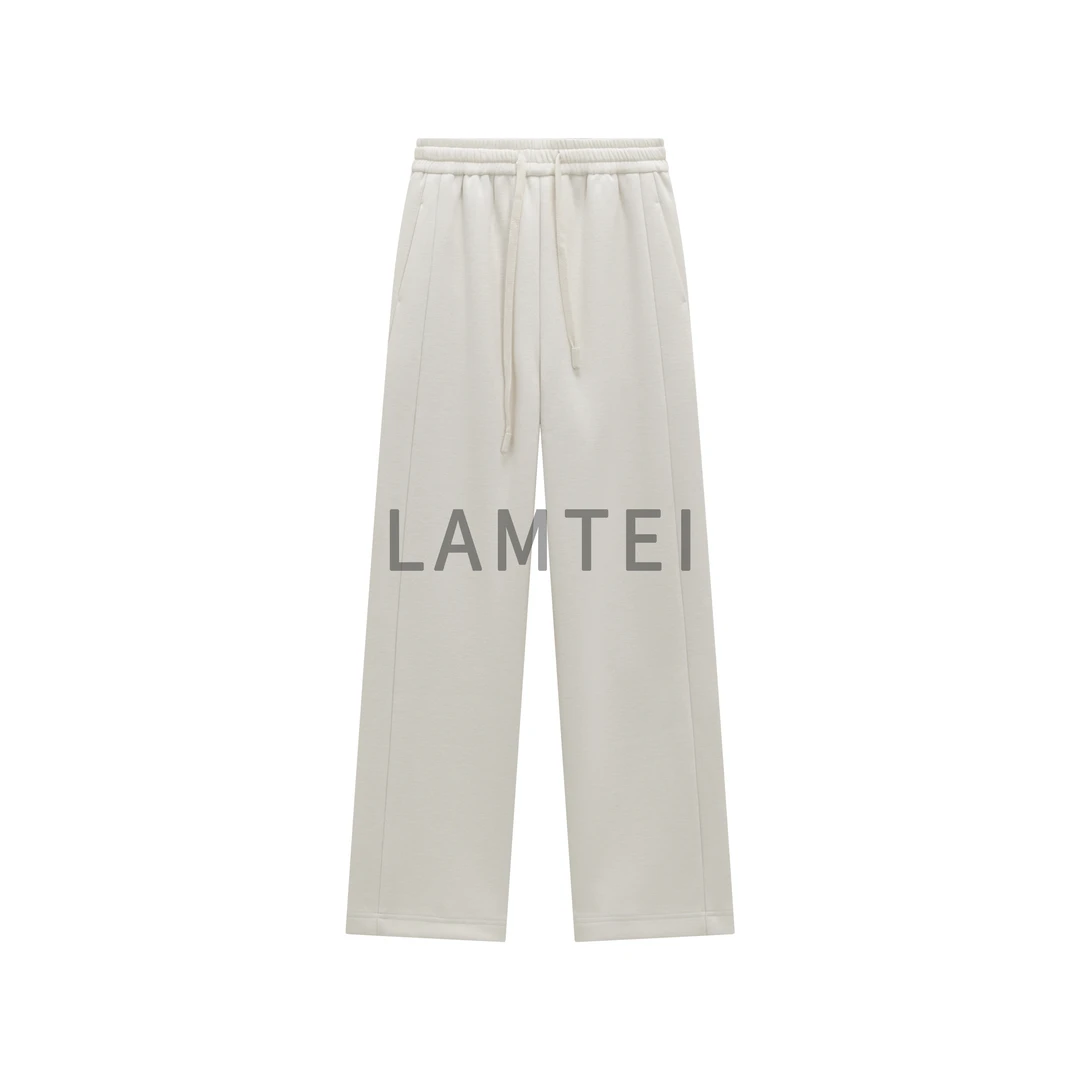 YY【LAMTEI】 兰地 2025年秋冬软糯醋酸羊毛微阔抽绳直筒裤LD666