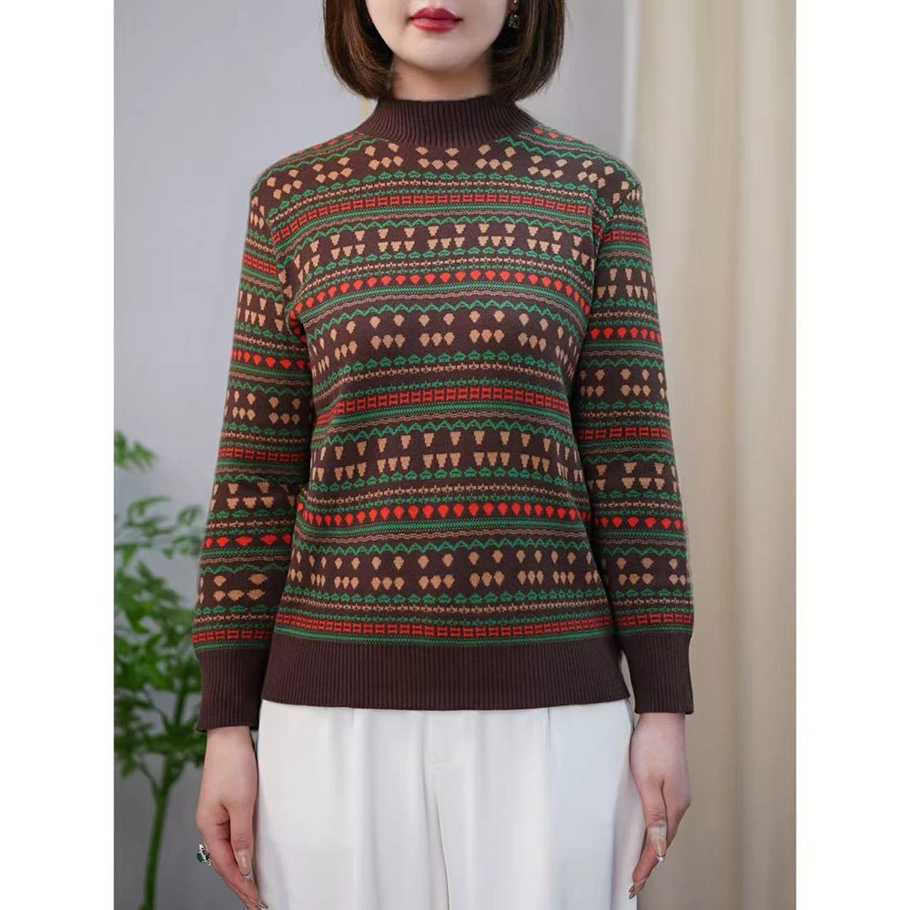 百搭气质显瘦毛针织衫宽松弹力打底衫微胖妹妹大码休闲设计感女装