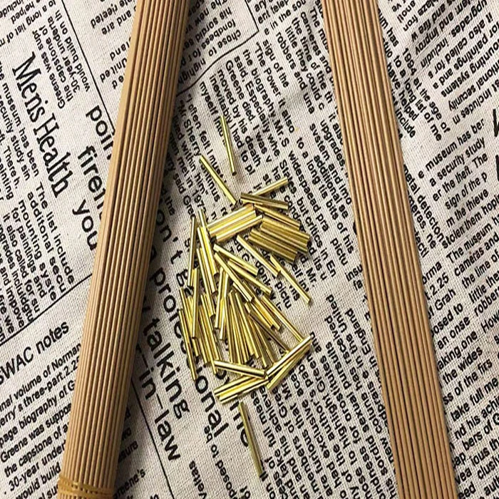 沐槿手编 2号麻色花杆组合套装   手工diy 打梁麻绳编织材料