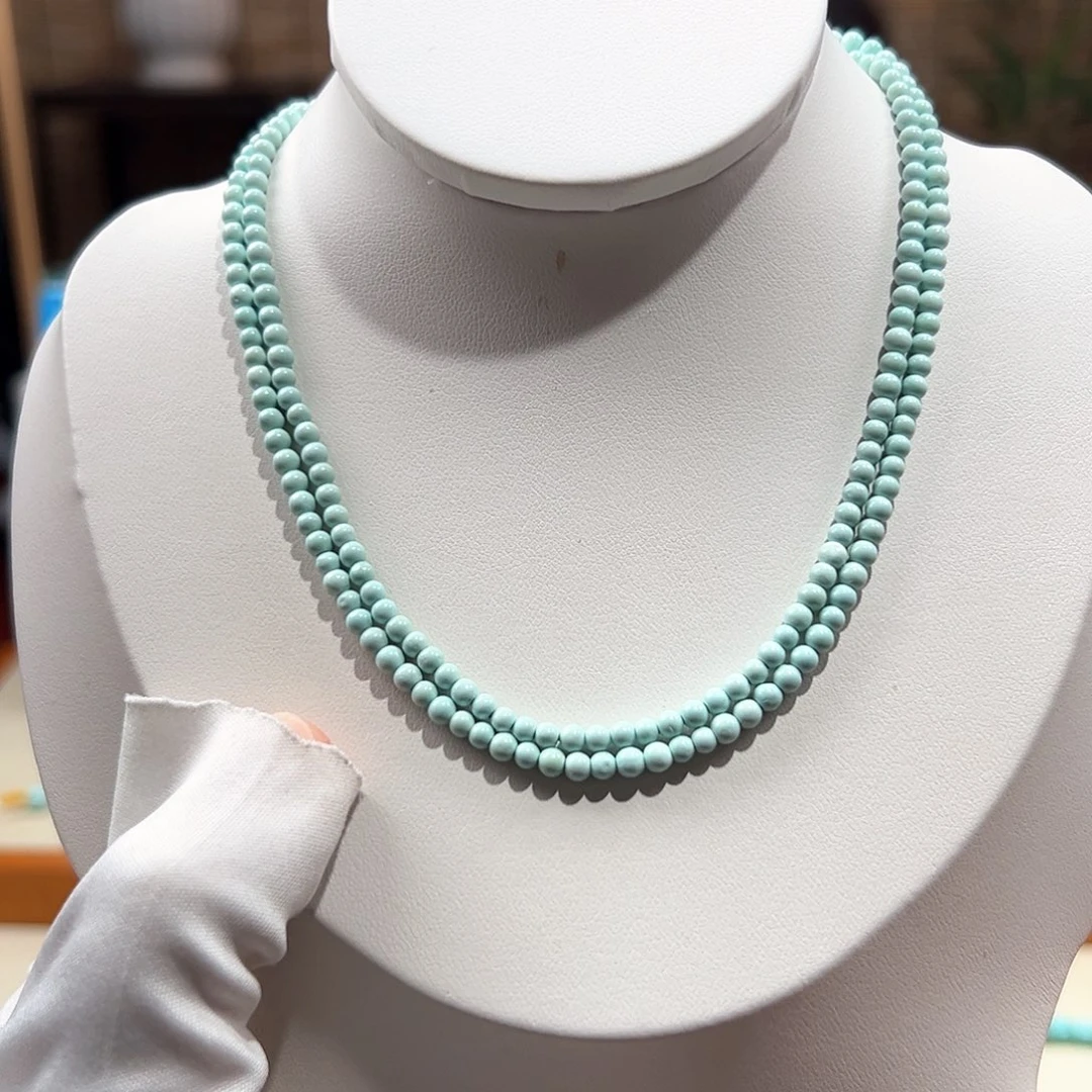 绿松石未镶嵌14小米珠精品108卡3+