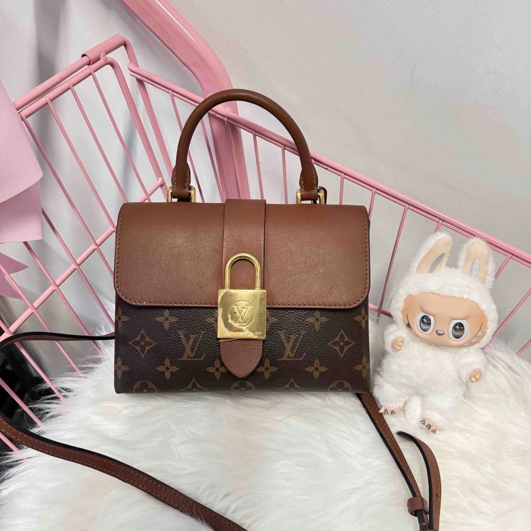 95新 LouisVuitton/路易威登 焦糖色锁头包/0421