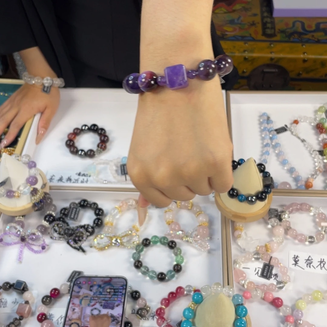 烟晶手链银S925镶嵌