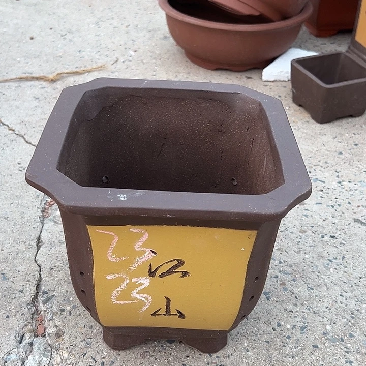 紫砂花盆，透气花盆