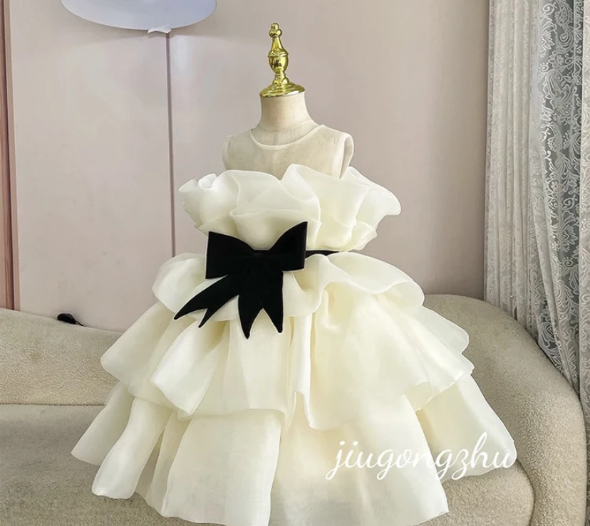 【梦瑶】千金风夏季礼服森系少女风走秀童装洋气公主裙公主风晚礼服