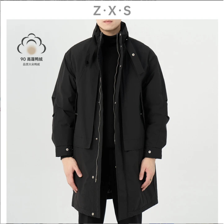 三防 保暖羽绒服 白鸭绒男士休闲加厚防风防水羽绒服