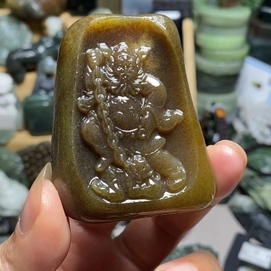 未镶嵌和田玉（糖玉）珠宝半成品东**宝