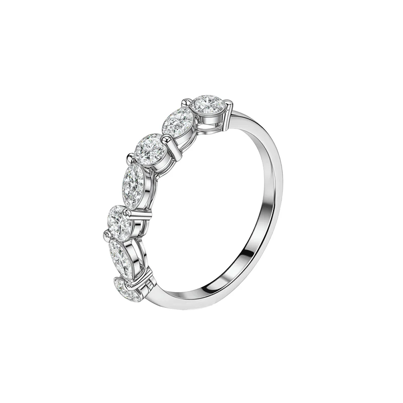 实验室培育钻石PT950实验室合成钻石戒指