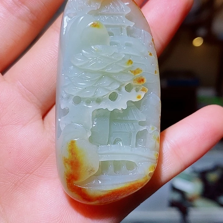 和田玉未镶嵌颈饰