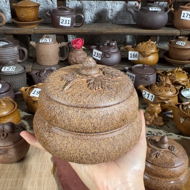 缸零*茶叶罐毫升原谷粗瓷高温瓷