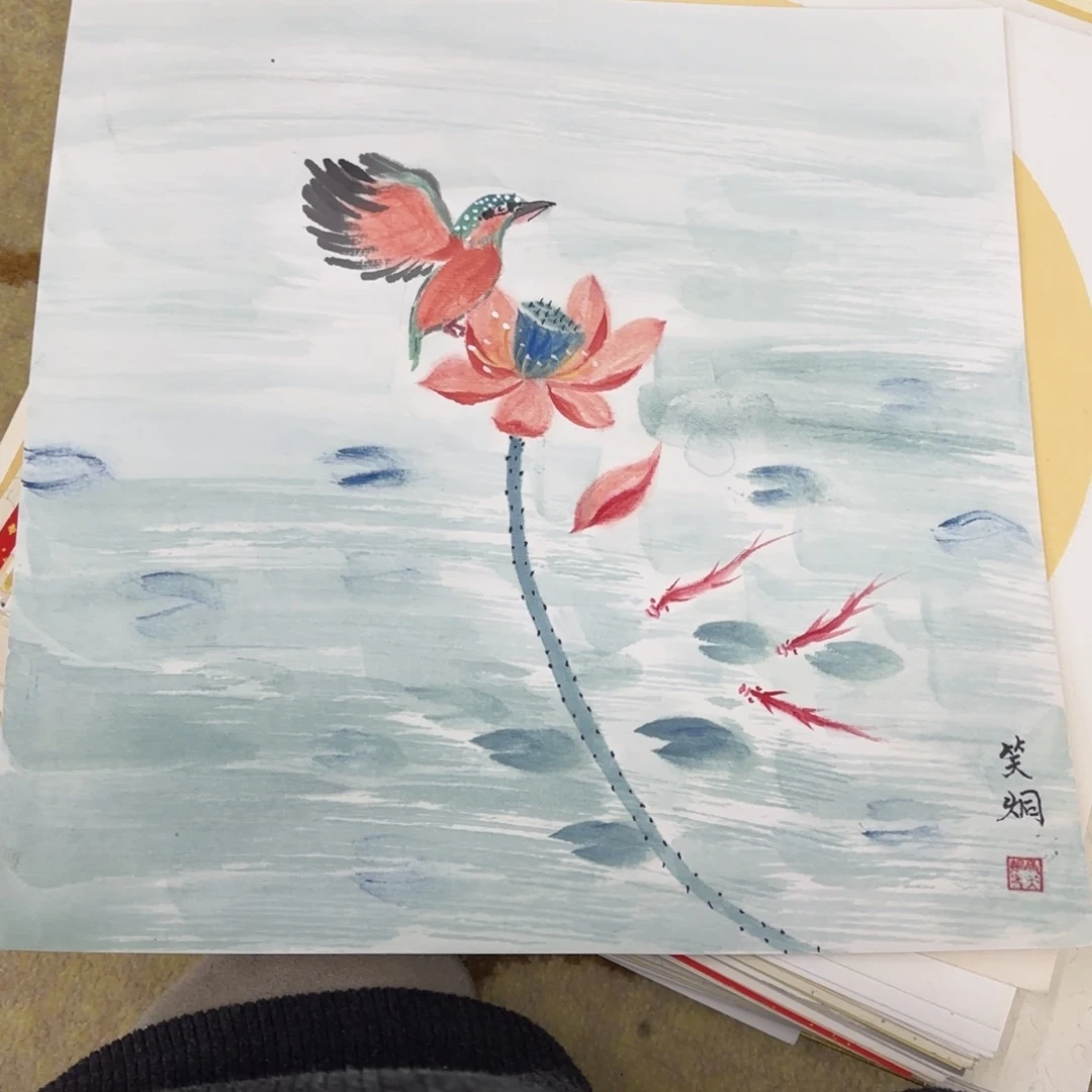 国画33-33卡纸作品艺