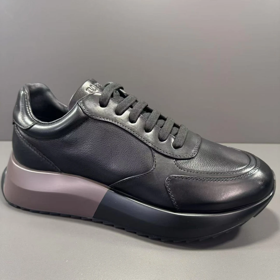 新款高品质广州手工皮鞋时尚百搭舒男鞋369-1003