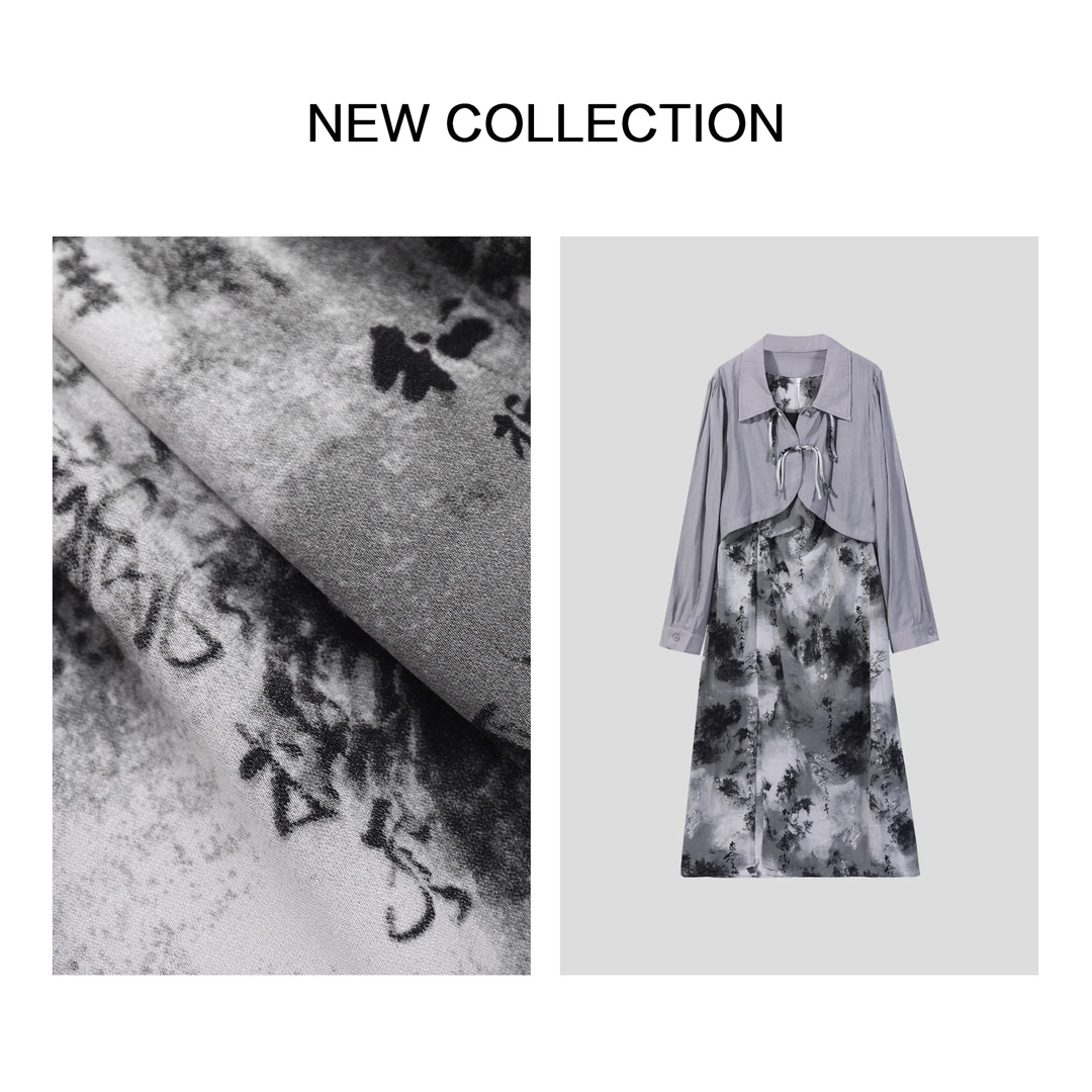 【芳芳专属】L1F38069B 民族风情：民族风刺绣裙+流苏边饰外披