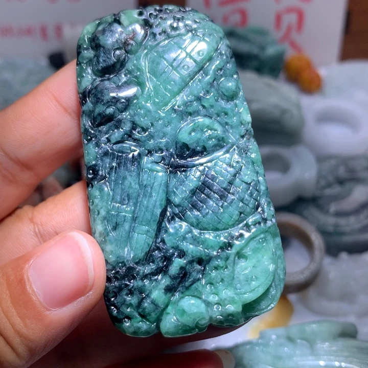 颈饰未镶嵌翡翠保真天然A货翡翠
