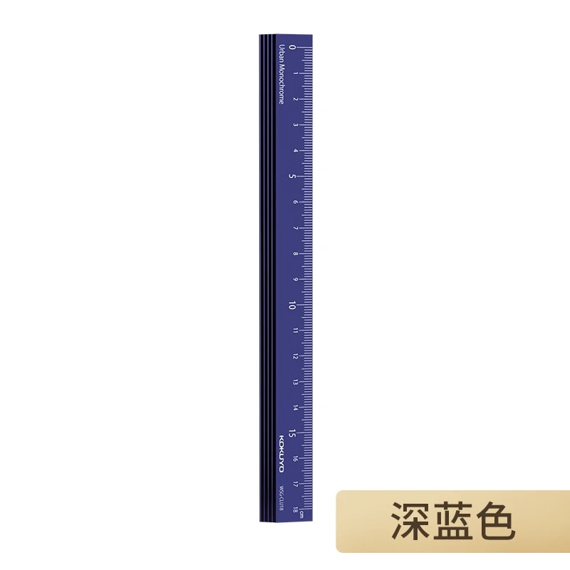 尺子不锈钢铝制尺测量直尺18cm半透明都市印象系列