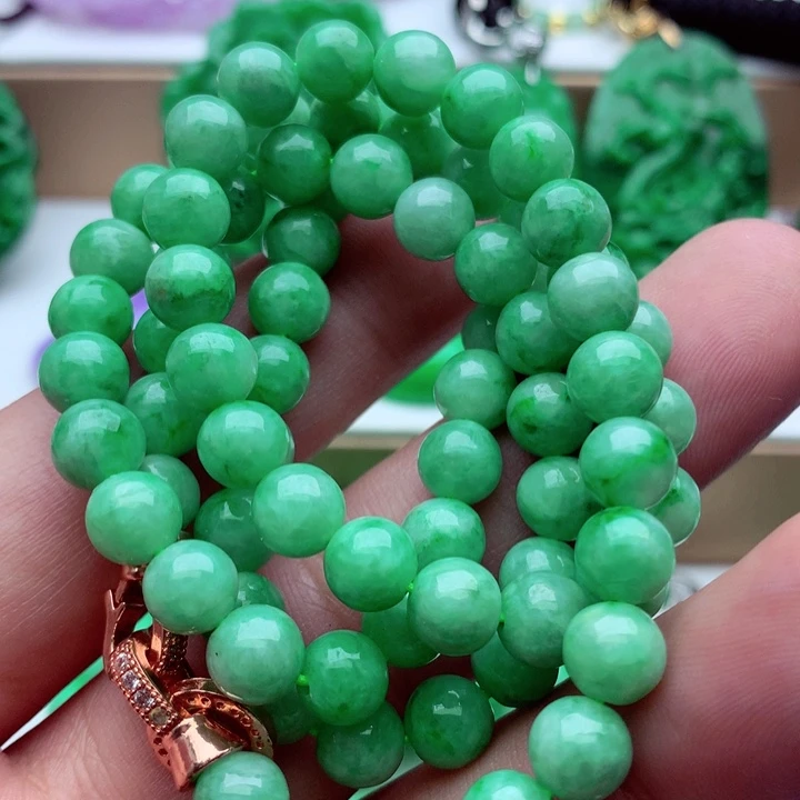 翡翠未镶嵌毛衣链