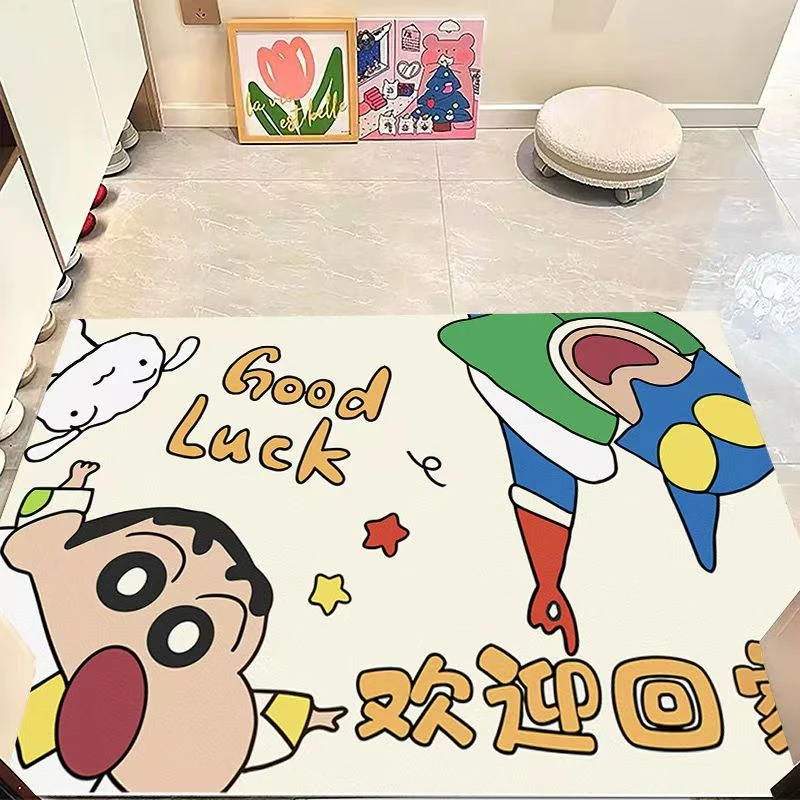 加大尺寸家用可爱浴室小新地毯软装地垫硅藻泥地毯地垫卫生辰辰