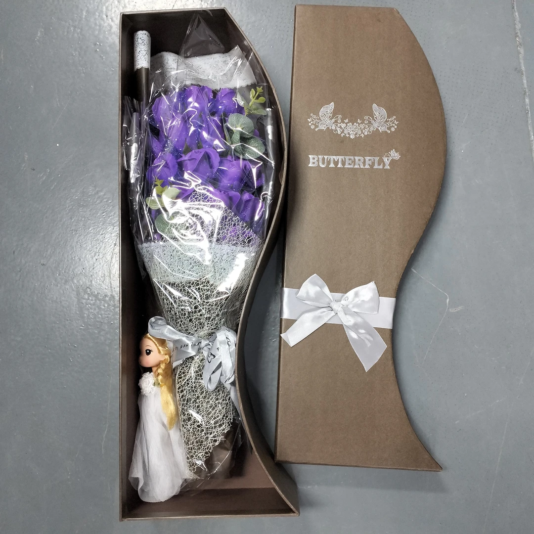 百货 1265 紫色假花