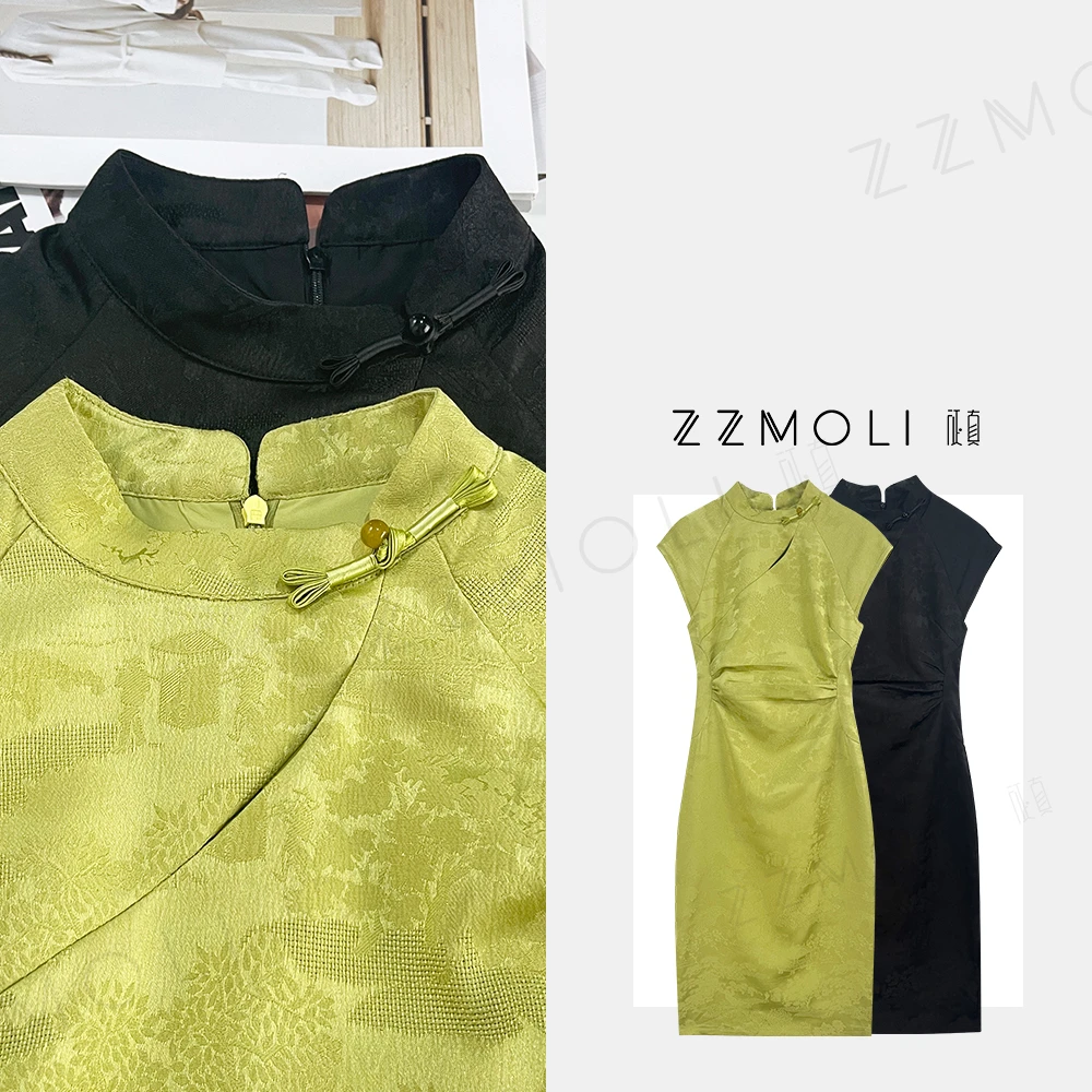 ZZMOLI“烟雨江南”小个子气质优雅中国风旗袍女款连衣裙子ZBQ37107