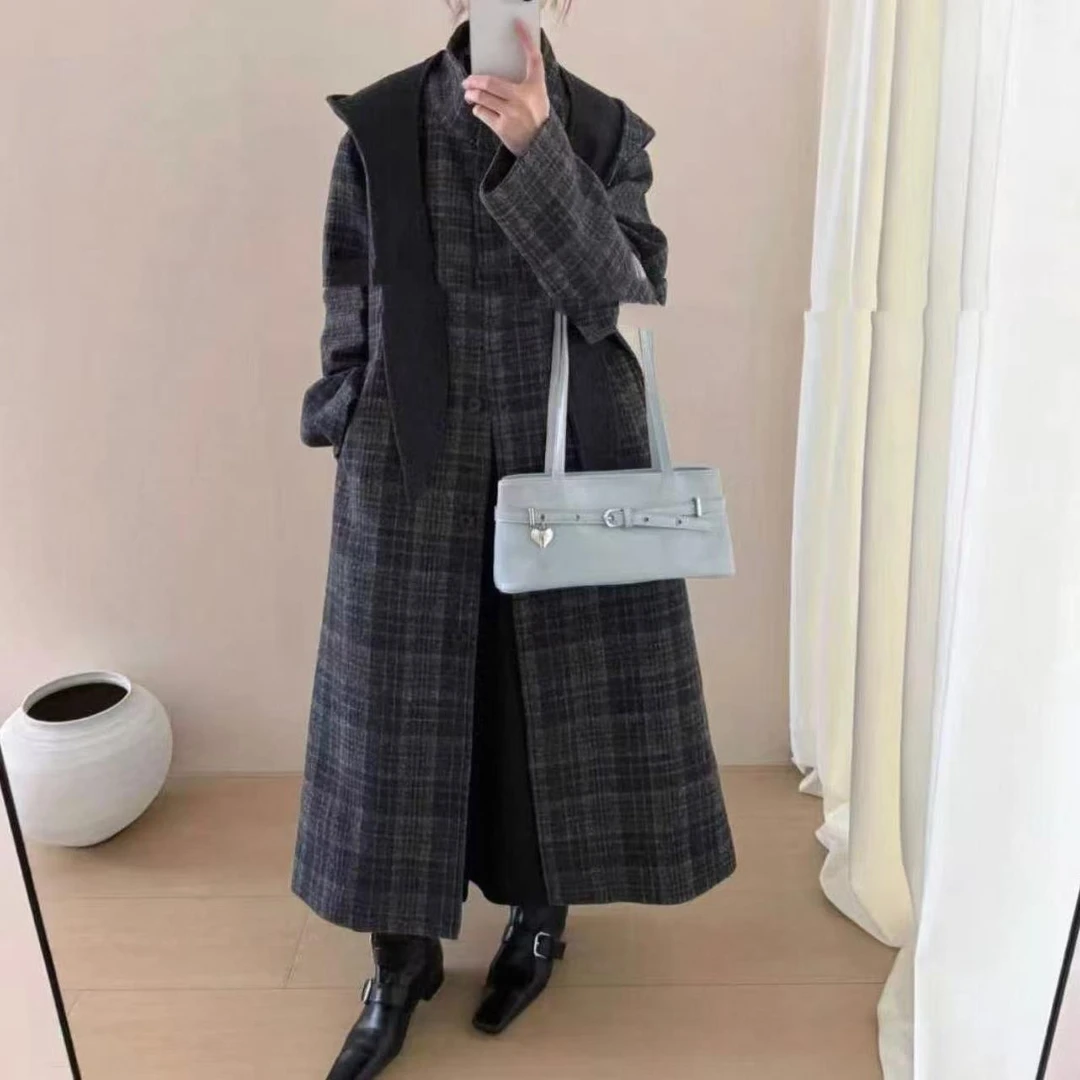 【大衣】冬季高档加厚保暖新款外套百搭气质女装9675[RY]J