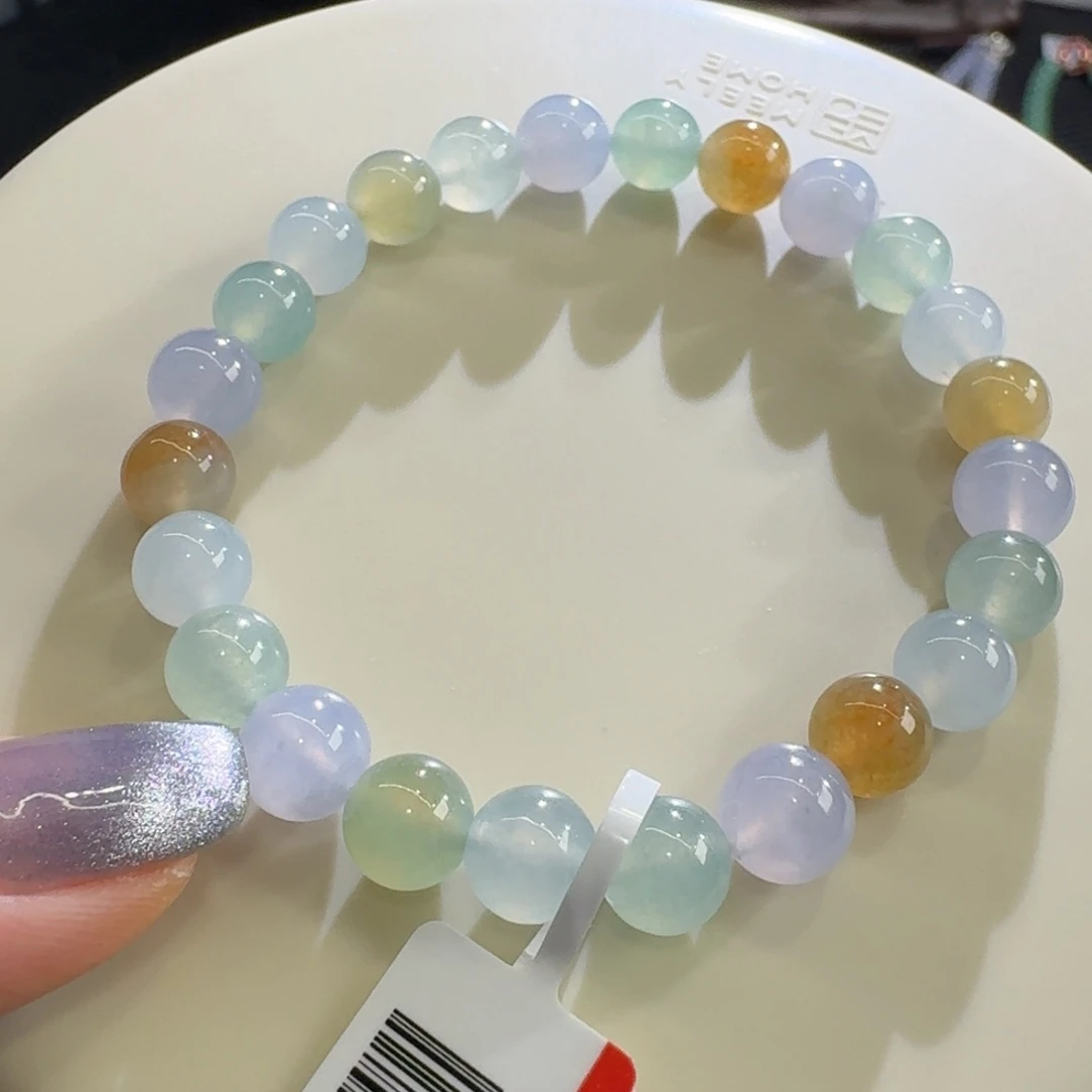 未镶嵌手串翡翠冰胶马卡龙手串卡7.7 福利！