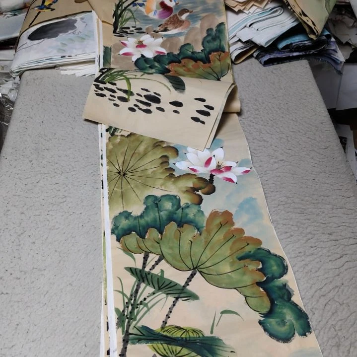 白***鹤国画国画花鸟花鸟国画