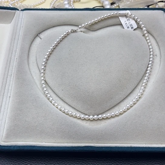 银S925镶嵌淡水珍珠珍珠项链?****⁸14