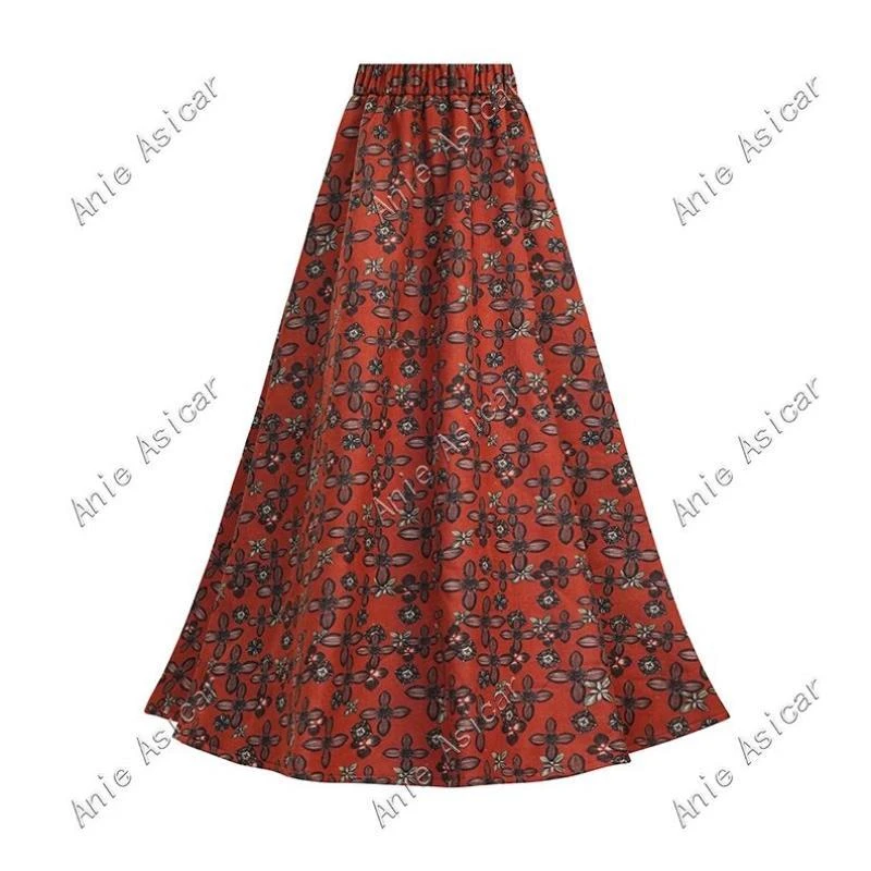 【甜甜南油】Q6082秋冬季新款时尚百搭气质显瘦小众半身裙A字大摆裙