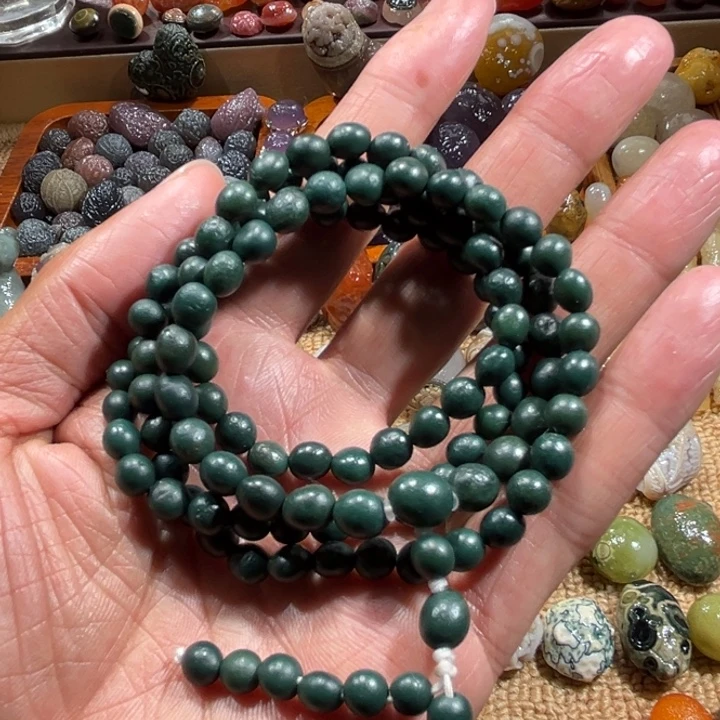 琉璃手工艺品108绿碧玉