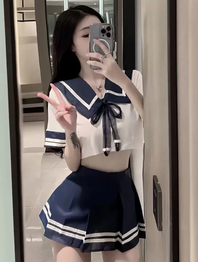 【阿梦梦no退no换】80-125斤纯欲学生妹制服JK