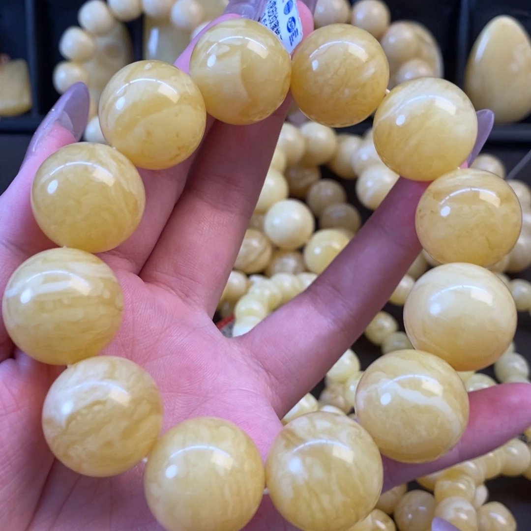 裸石琥珀未镶嵌满蜡虎皮顺纹21➕