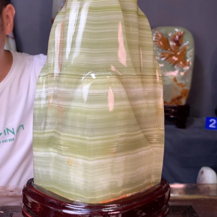 石材天然古青石原石摆件